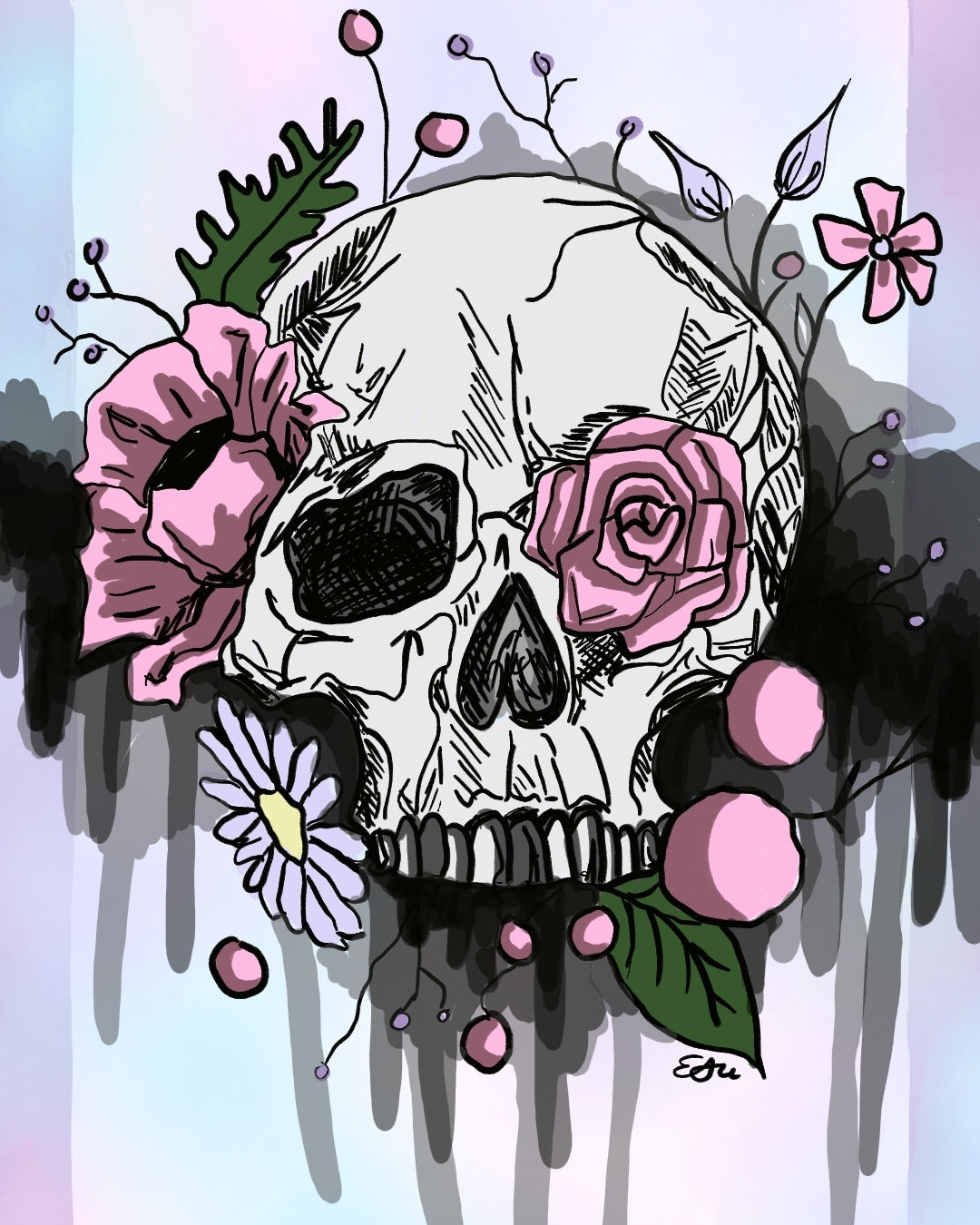 Floral Skull