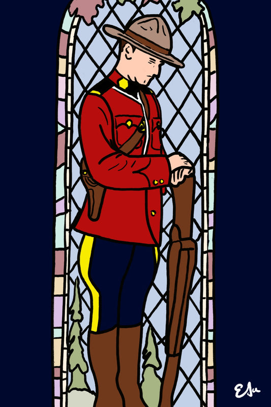 RCMP Stain Glass Window